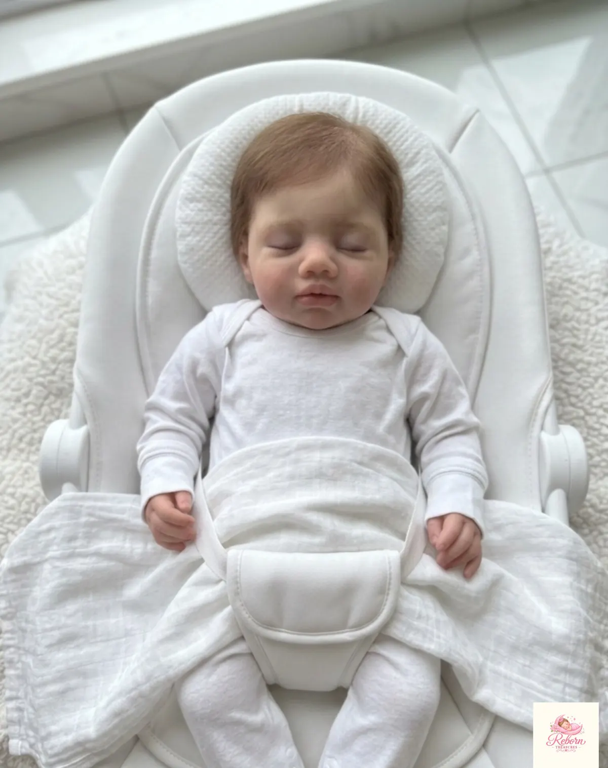 Adeline, a lifelike reborn doll from our nursery